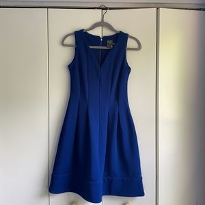 Taylor Fit and Flare Blue Dress